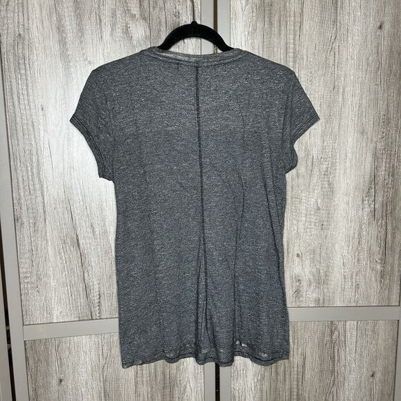 Michael Stars T Shirt One Size Gray Color Short Sleeves Silver Detail - Picture 5 of 5